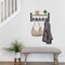 Sorbus Floating Wall Shelf with Hooks for Entryway, Bathroom, Bedroom, Kitchen, or Mudroom